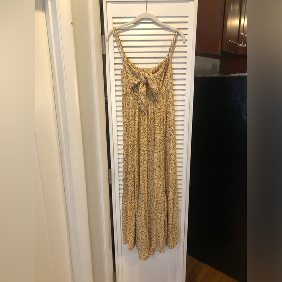 Faithful the Brand yellow Corvina in La Reverie Floral print midi dress size 4 - Picture 7 of 10